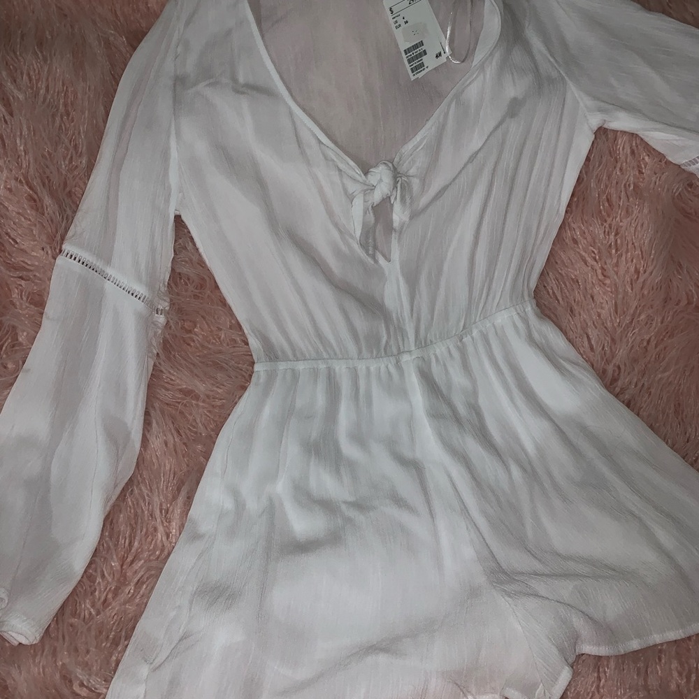 flare sleeve romper
